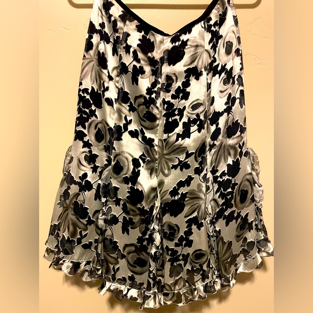 Black and silver skirt